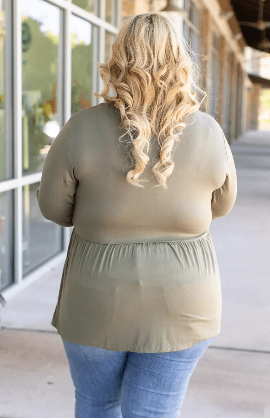 Morgana Luxe Long Sleeve Mini Ruffle Tee (6 colors)