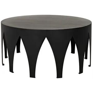 Morocco Coffee Table, Black Steel