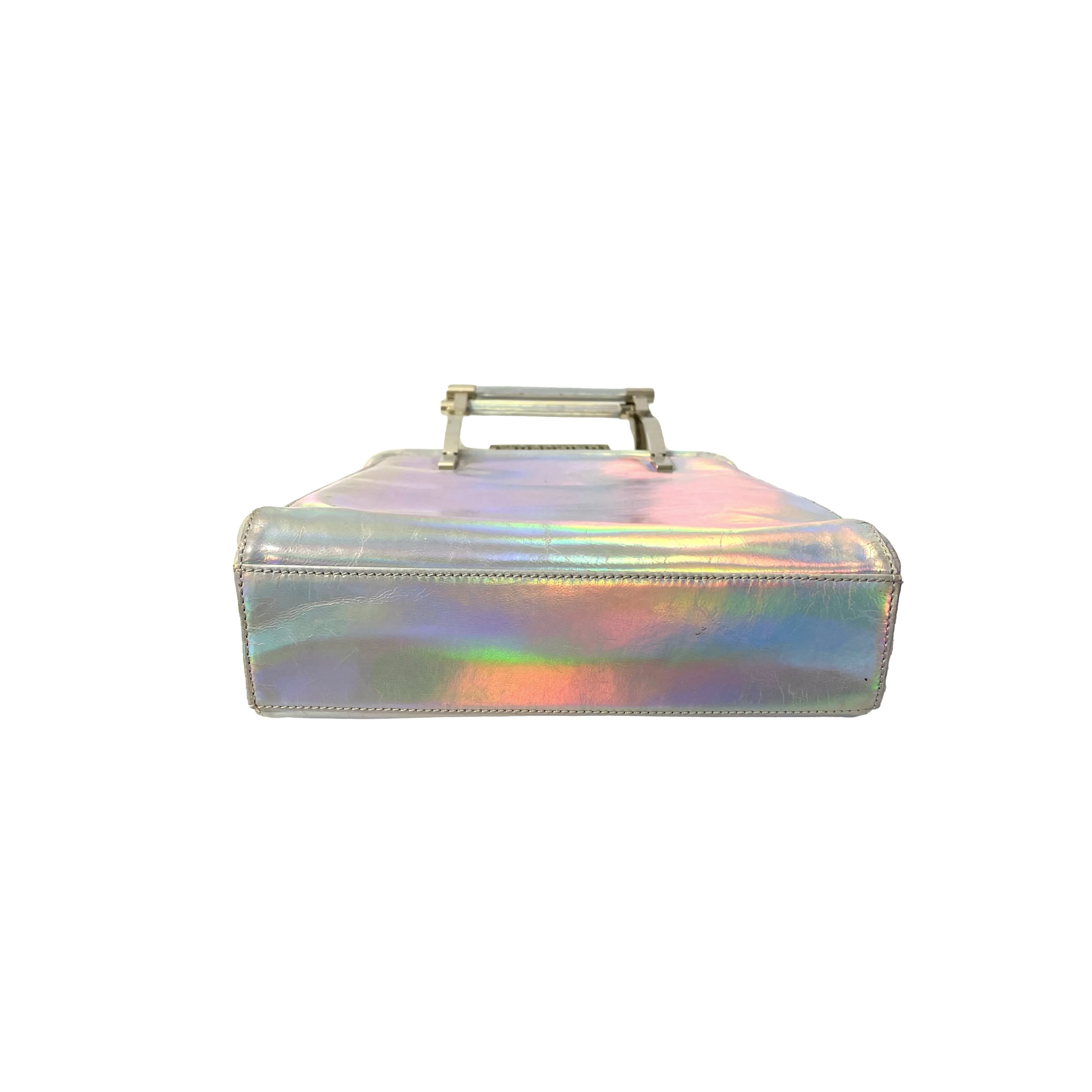 Moschino Holographic Logo Top Handle