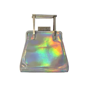 Moschino Holographic Logo Top Handle