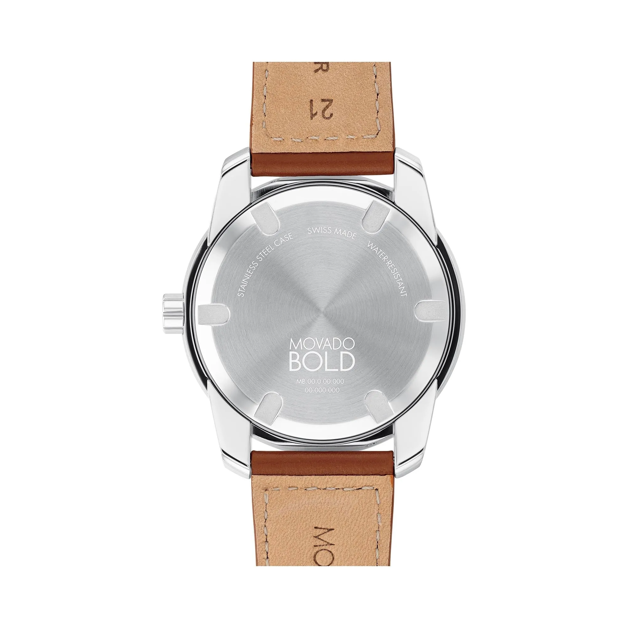 Movado Bold Men's Watch Silver Tone Case Quartz