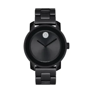 Movado Bold Women's Watch Black Tone Case Quartz