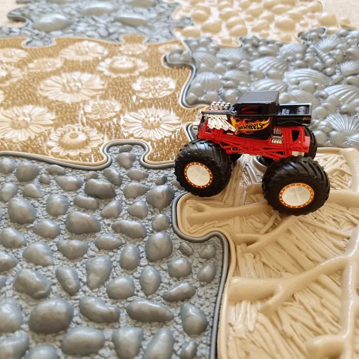 Muffik Natural Sensory Playmat Set