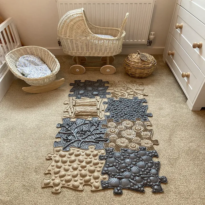 Muffik Natural Sensory Playmat Set
