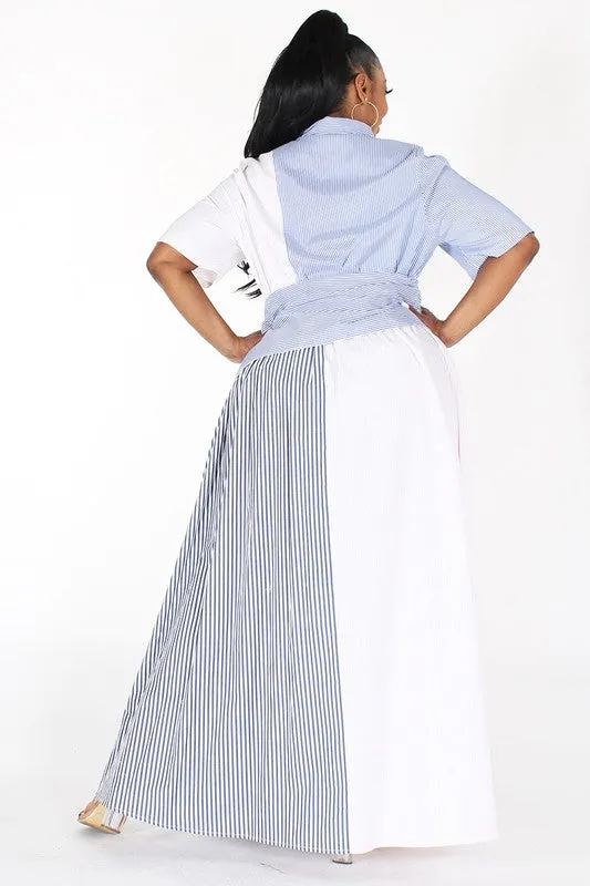 Multi Colored Stripe Maxi Dress