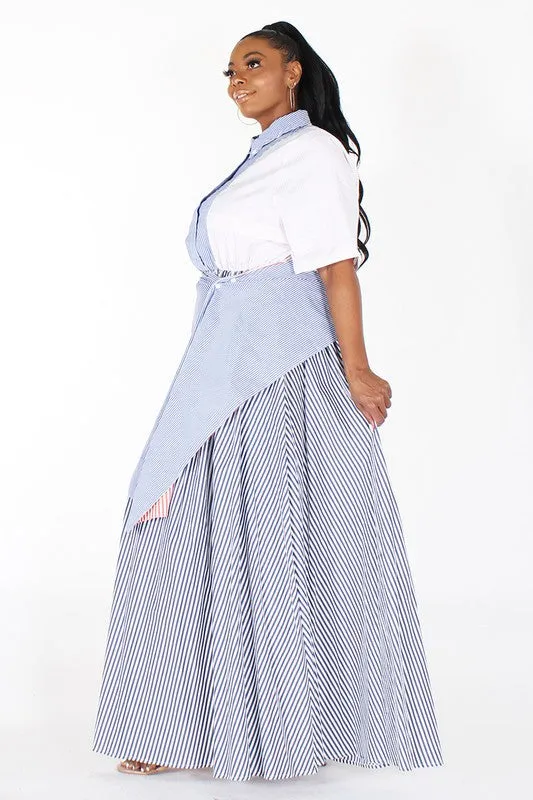 Multi Colored Stripe Maxi Dress