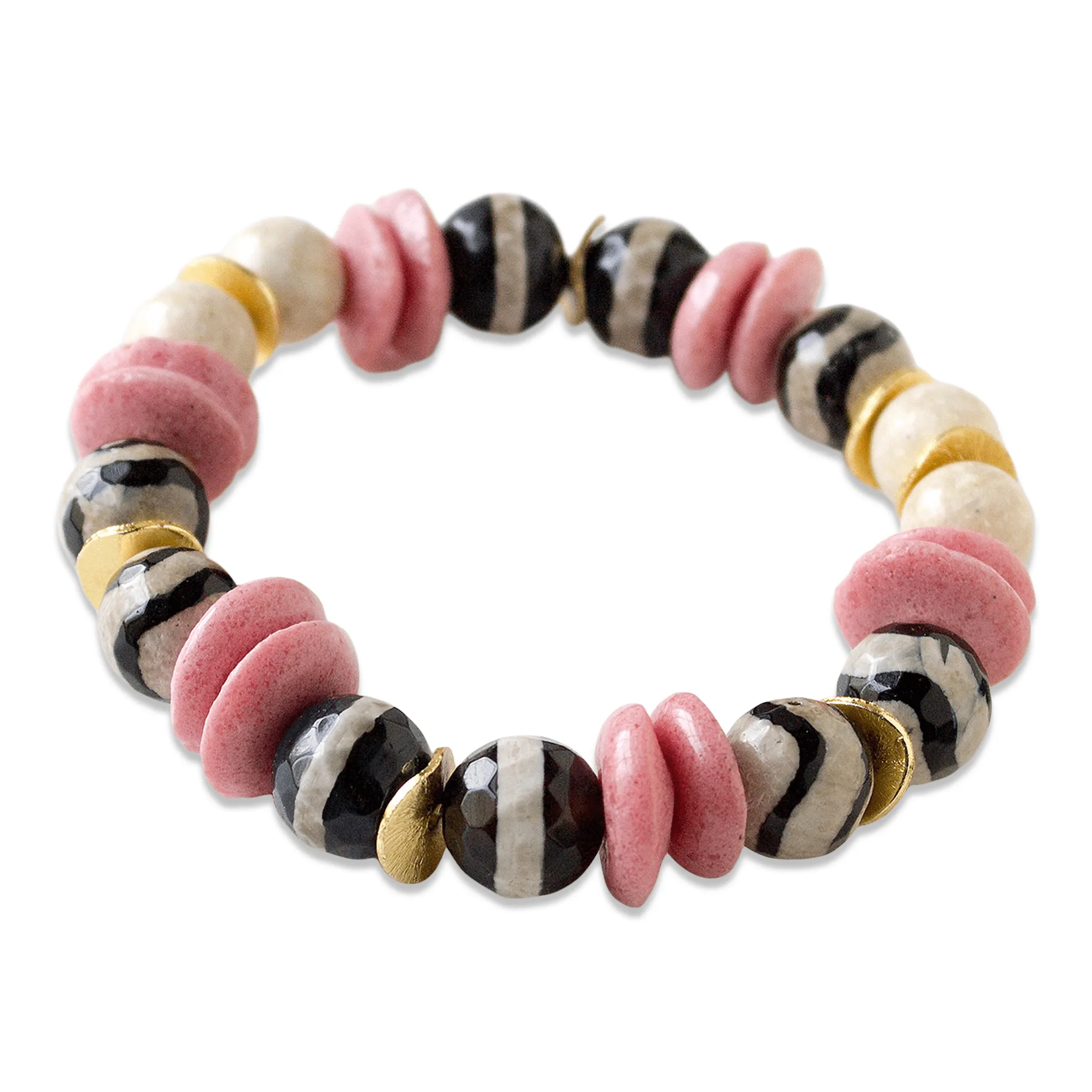 Multi Pink Gemstone bracelet