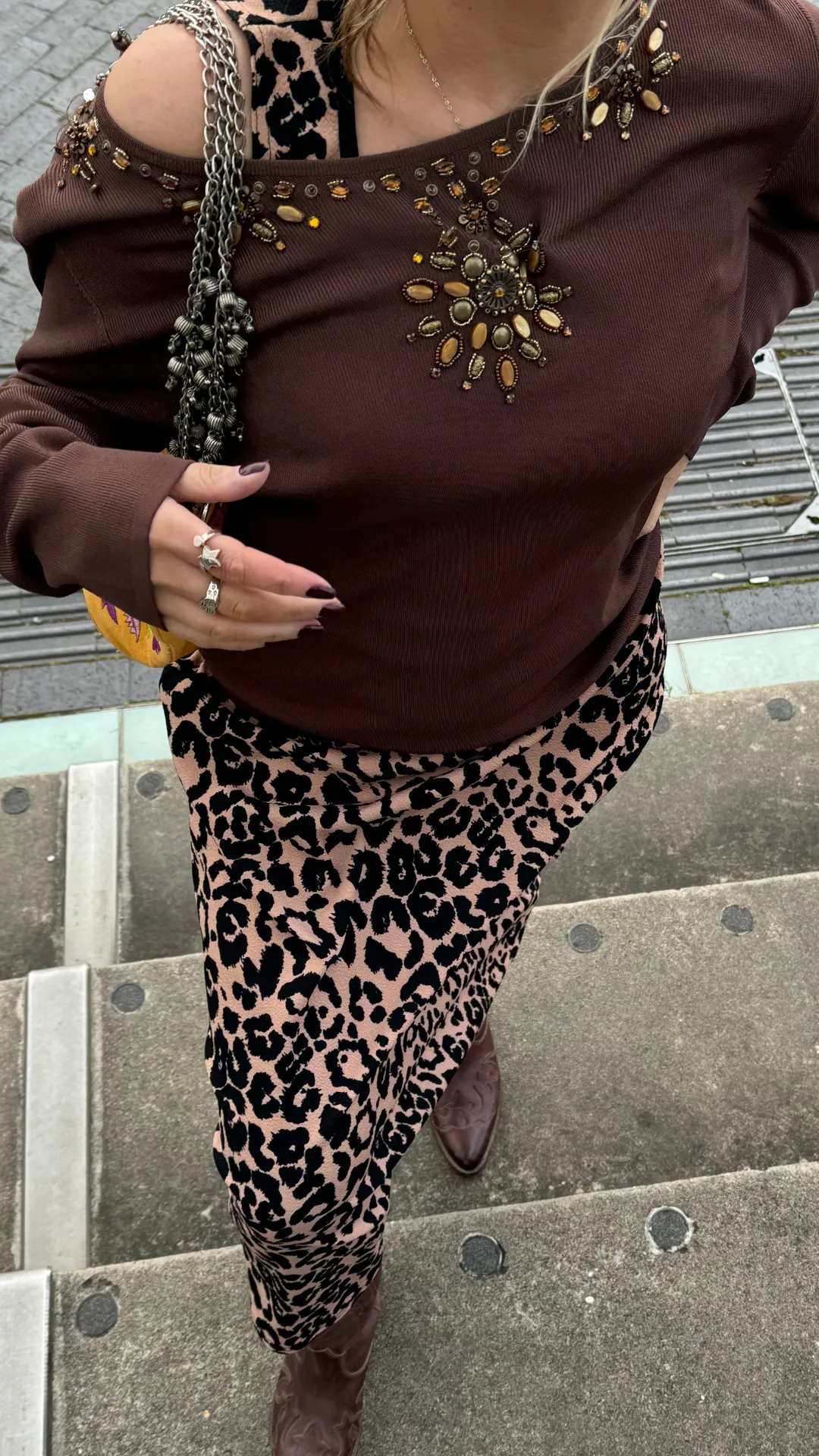MULTIWAY BROWN LEOPARD CINCH MAXI DRESS