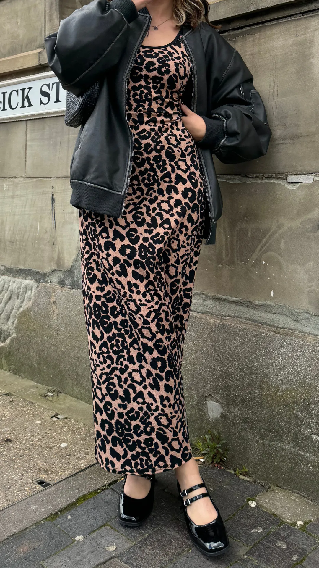 MULTIWAY BROWN LEOPARD CINCH MAXI DRESS