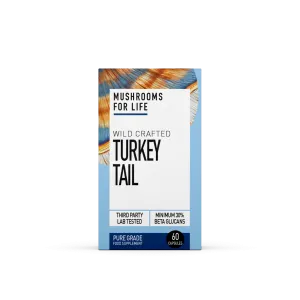 Mushrooms For Life Wild Crafted Turkey Tail 60's (CAPSULES)