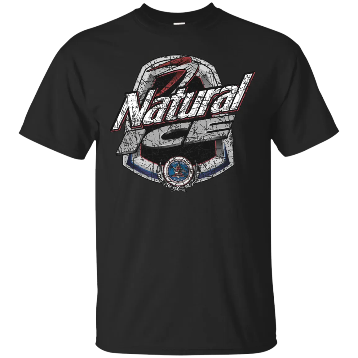 Natural Ice Beer T-Shirt Custom Designed Color Worn Label Pattern