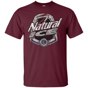 Natural Ice Beer T-Shirt Custom Designed Color Worn Label Pattern