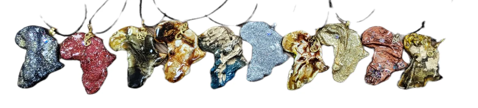 Necklace Hand-Crafted Map of Africa