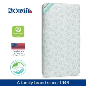 New KOLCRAFT PEDIATRIC 800 EXTRA FIRM 80 CRIB MATTRESS, OWL PRINT! Waterproof surface & binding!