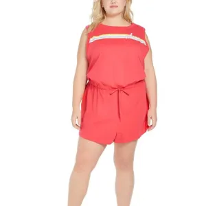 Nike drawstring-waist romper