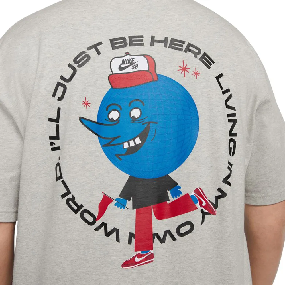 Nike SB Globe Guy T Shirt Grey Heather