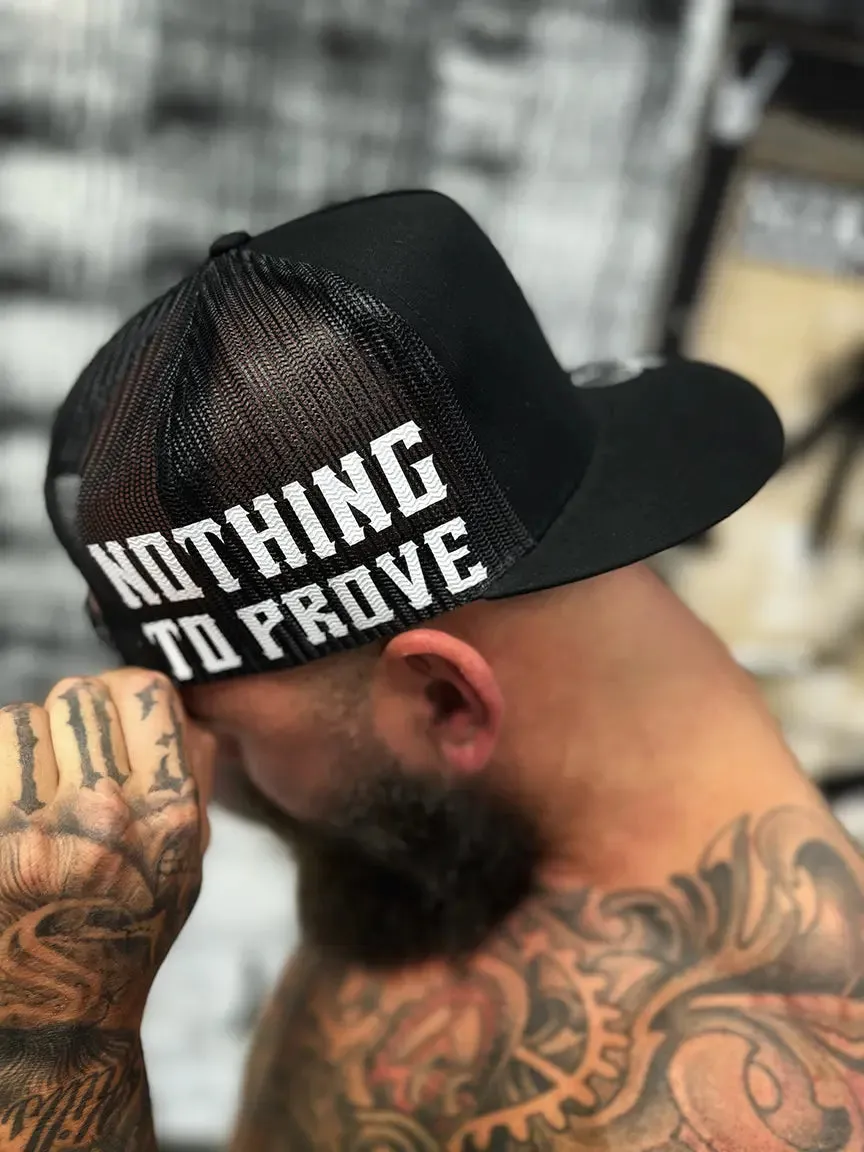 NOTHING SIDE STYLE  BLACK HAT