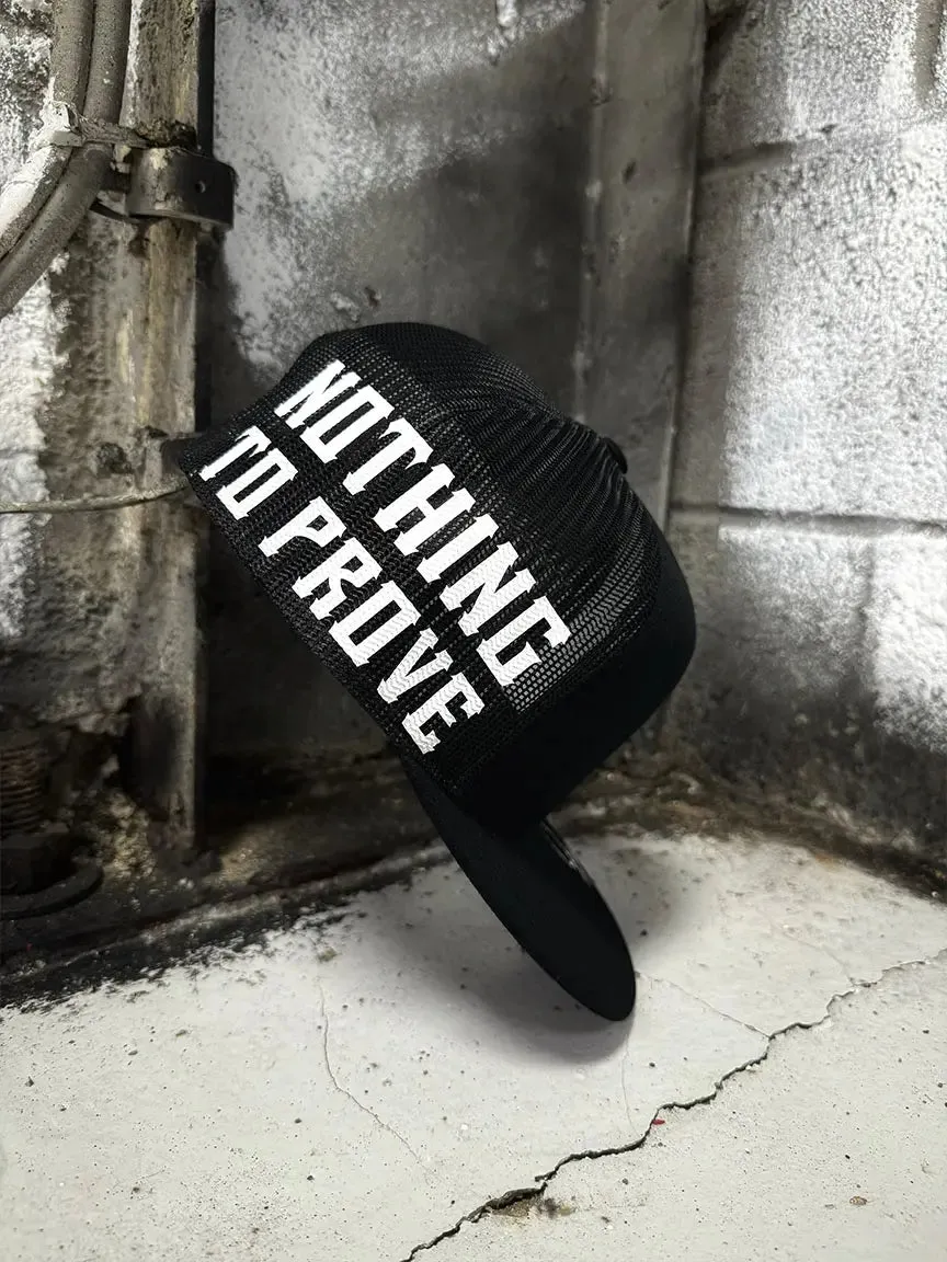 NOTHING SIDE STYLE  BLACK HAT