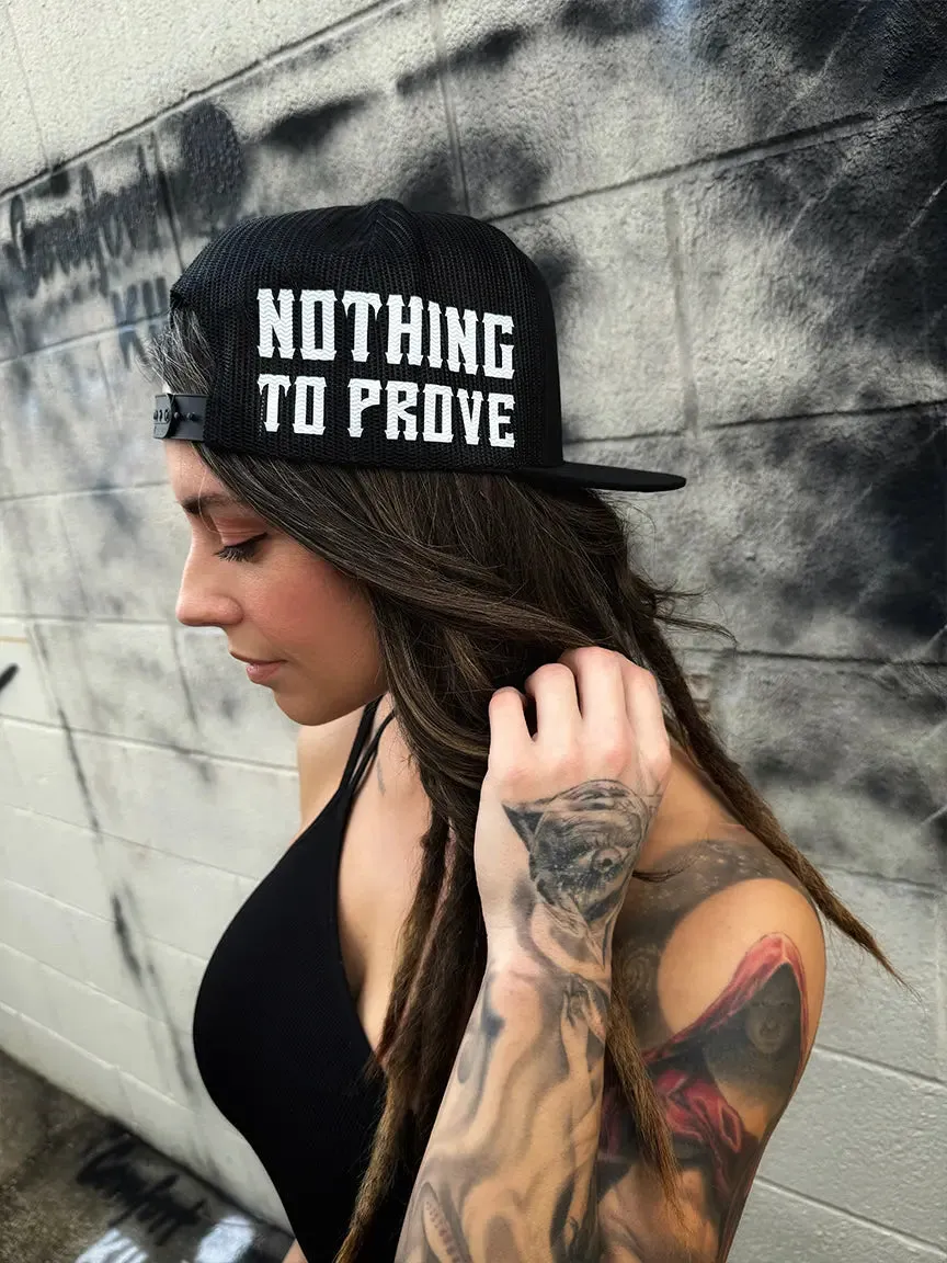 NOTHING SIDE STYLE  BLACK HAT