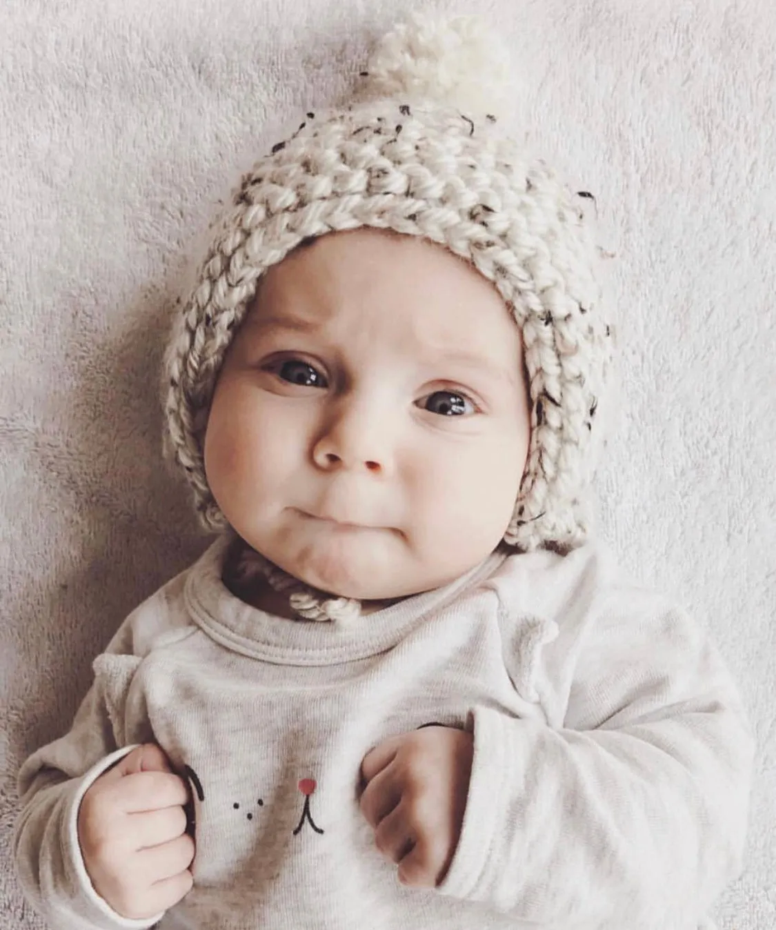 Oatmeal Bonnet Handmade