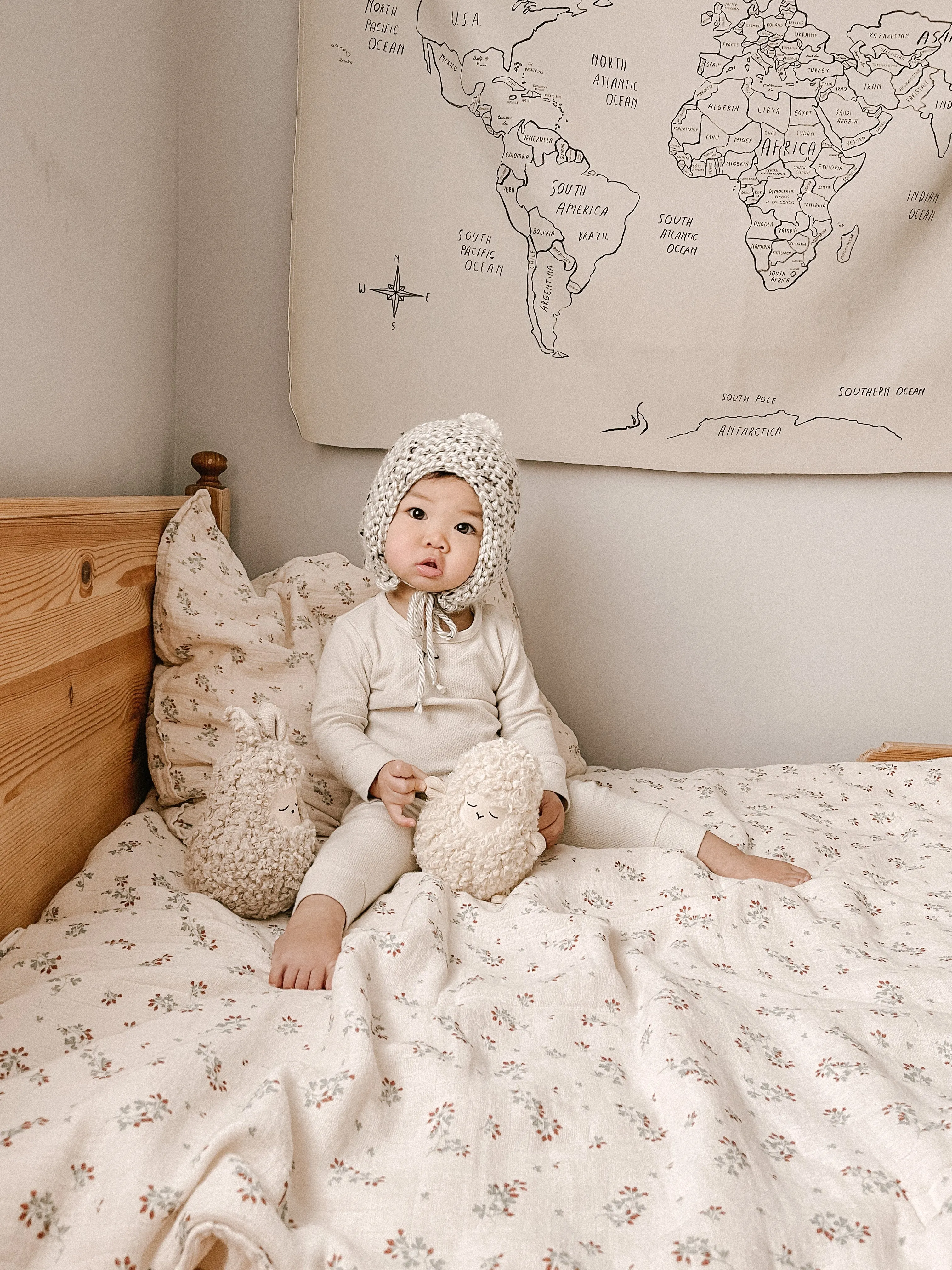 Oatmeal Bonnet Handmade