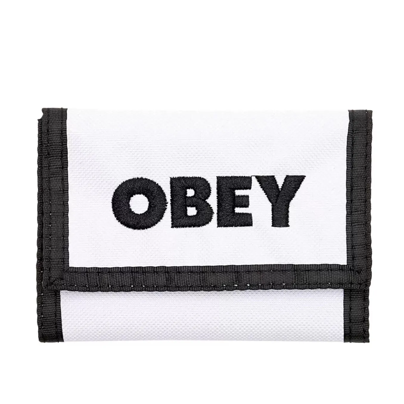 Obey bold logo trifold wallet