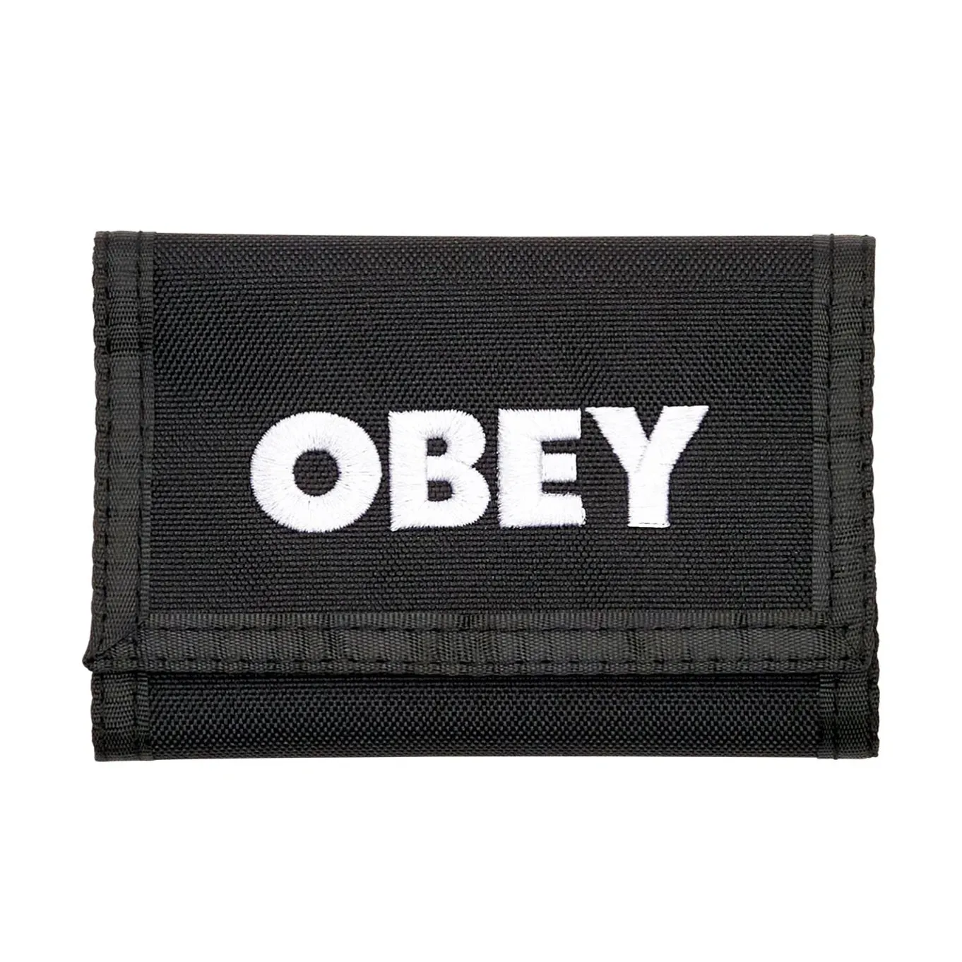 Obey bold logo trifold wallet