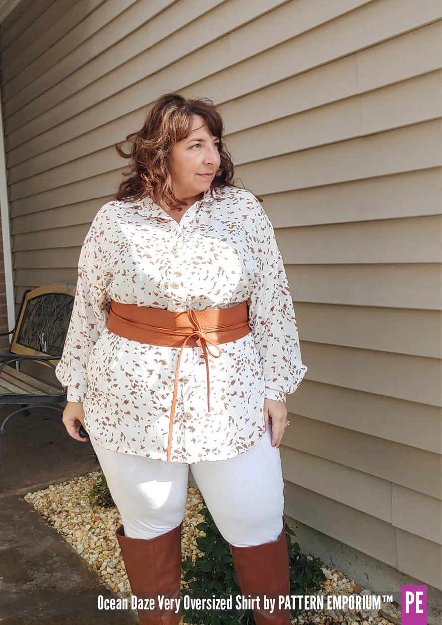 Ocean Daze | Very Oversized Shirt Sewing Pattern