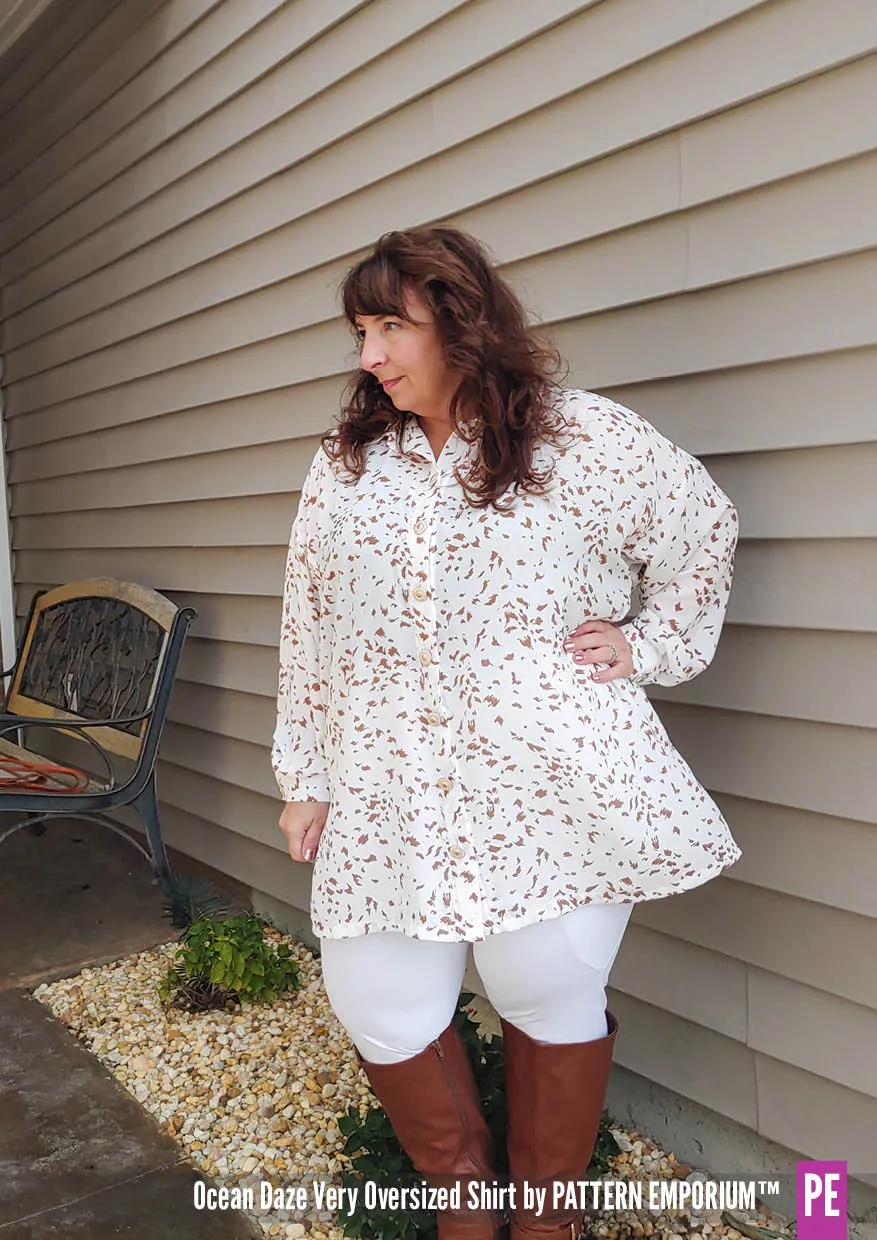 Ocean Daze | Very Oversized Shirt Sewing Pattern