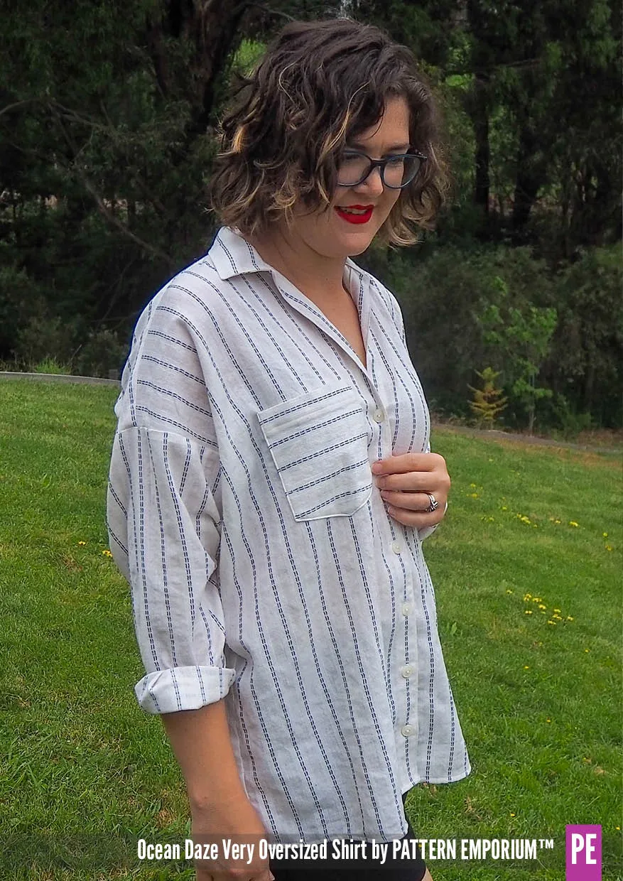 Ocean Daze | Very Oversized Shirt Sewing Pattern