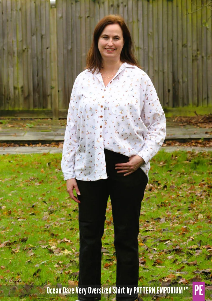 Ocean Daze | Very Oversized Shirt Sewing Pattern