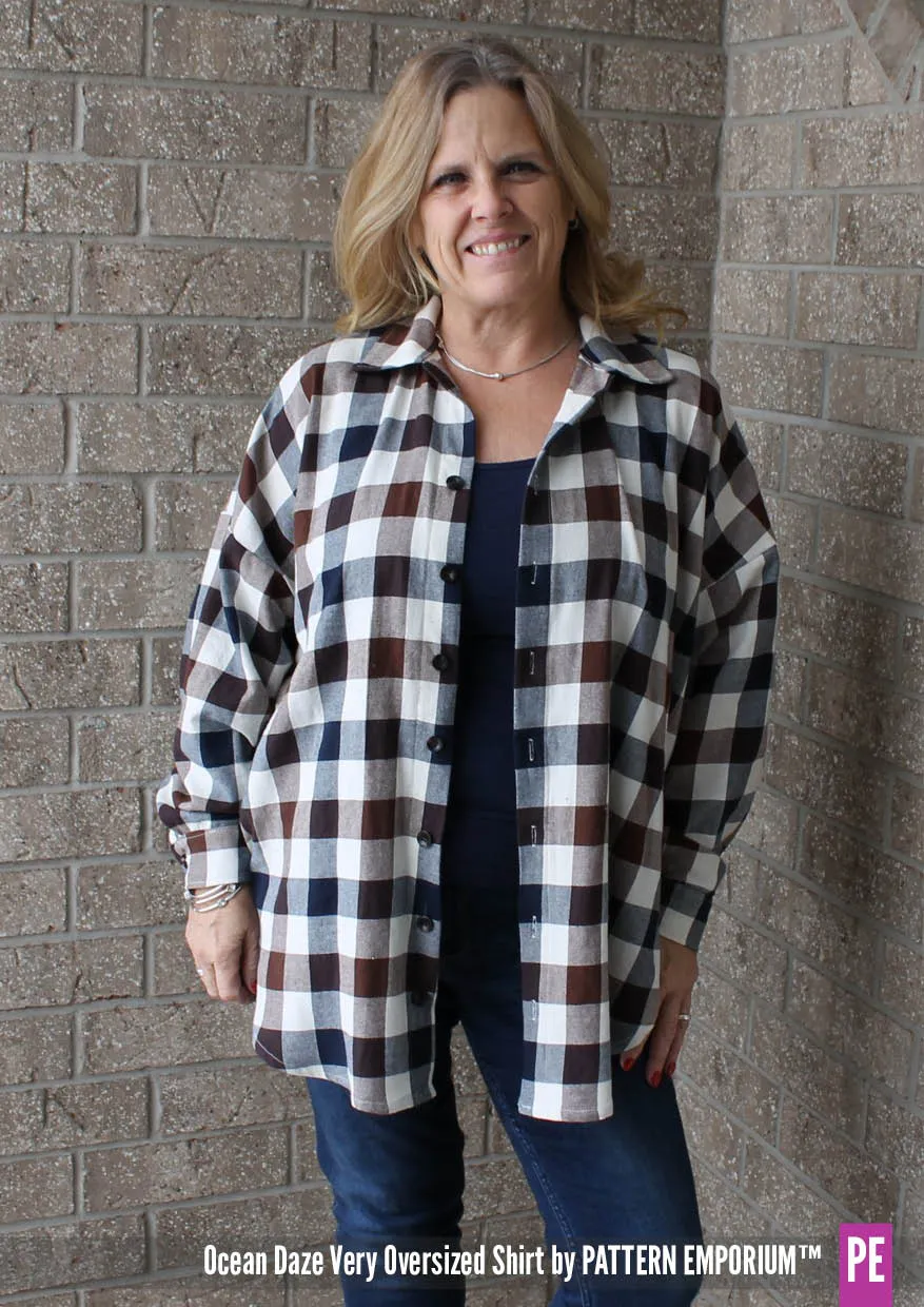 Ocean Daze | Very Oversized Shirt Sewing Pattern