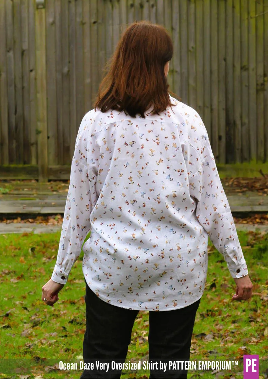 Ocean Daze | Very Oversized Shirt Sewing Pattern