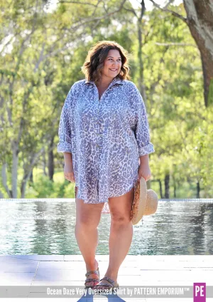 Ocean Daze | Very Oversized Shirt Sewing Pattern