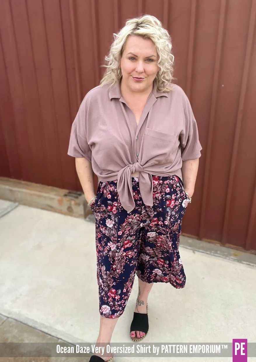 Ocean Daze | Very Oversized Shirt Sewing Pattern