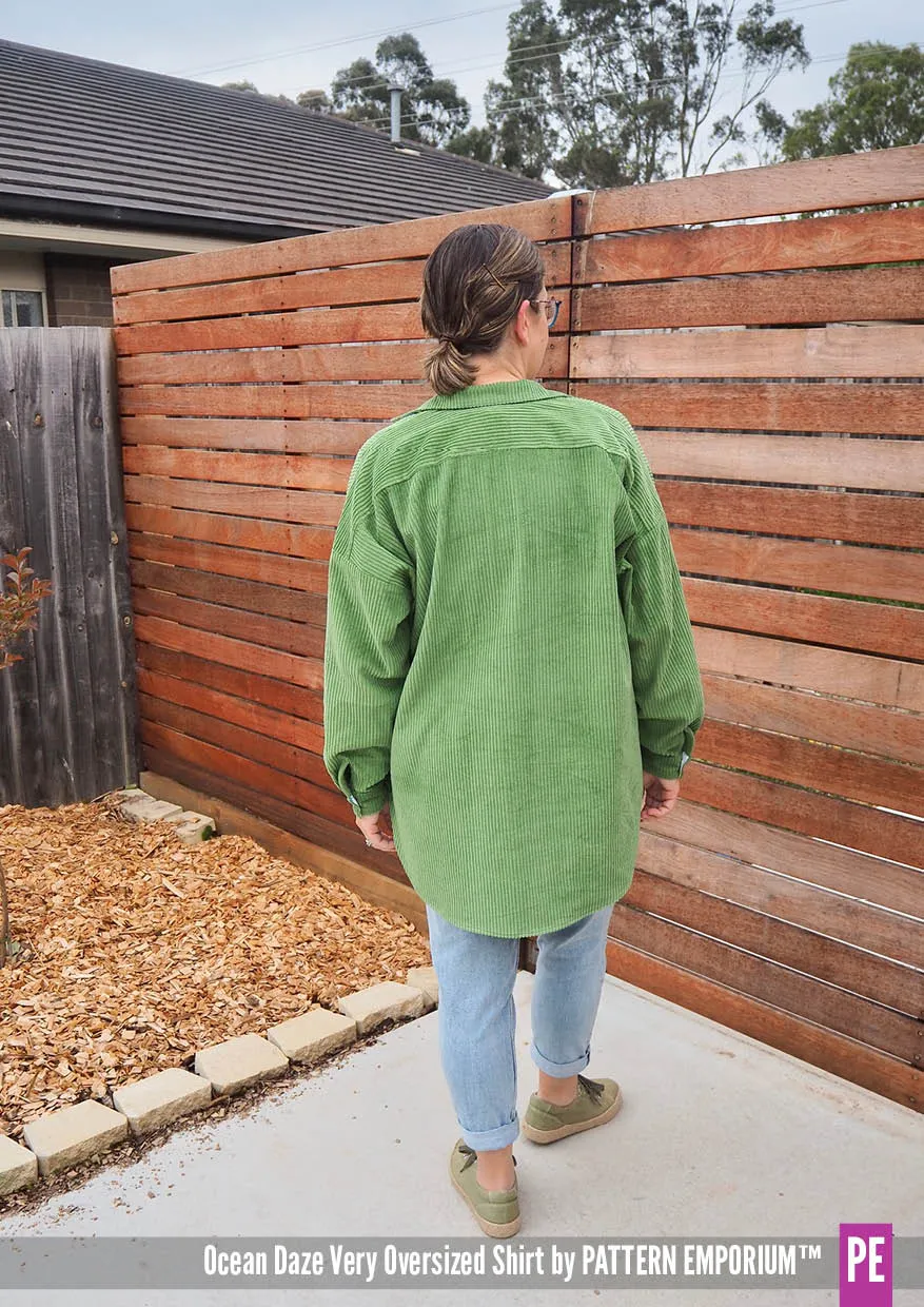 Ocean Daze | Very Oversized Shirt Sewing Pattern