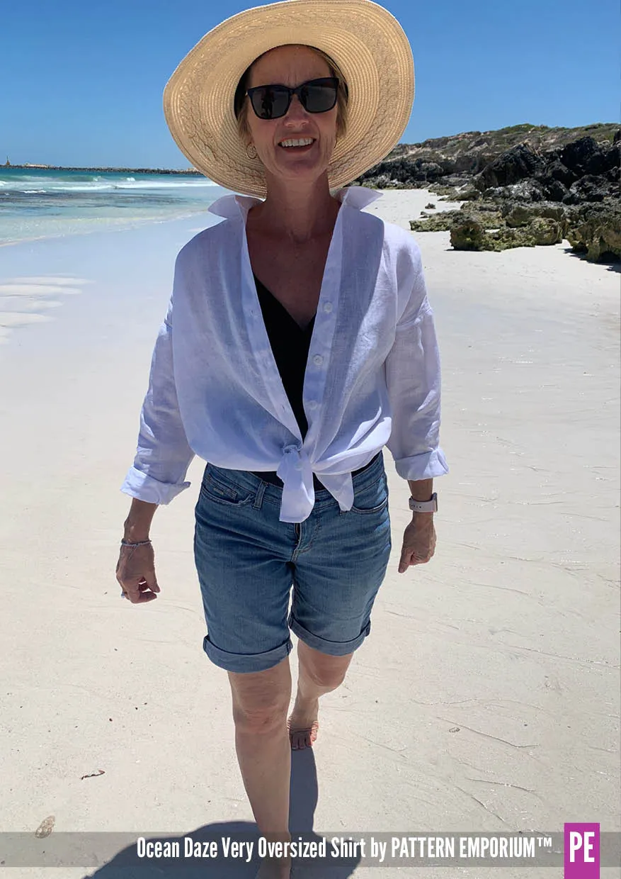 Ocean Daze | Very Oversized Shirt Sewing Pattern