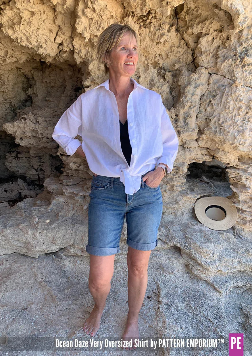 Ocean Daze | Very Oversized Shirt Sewing Pattern
