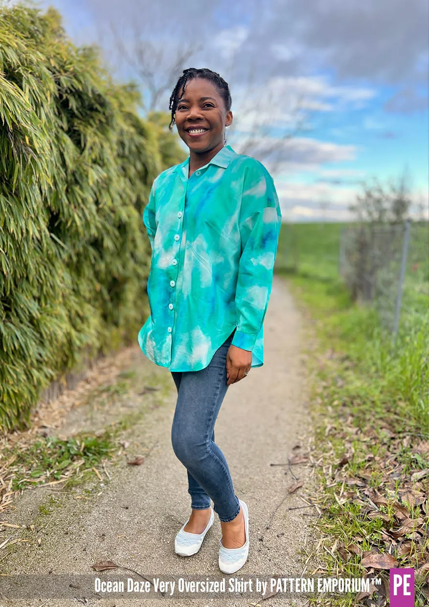Ocean Daze | Very Oversized Shirt Sewing Pattern