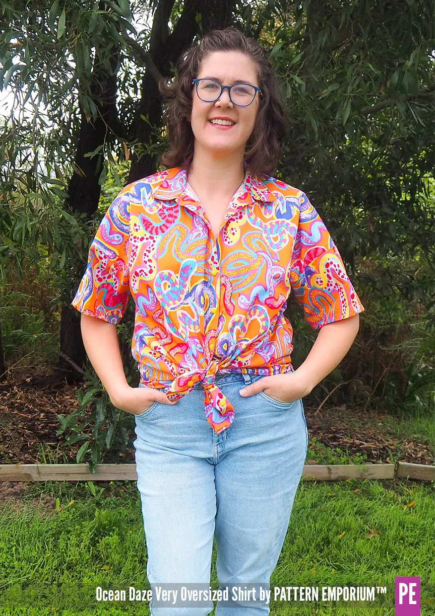 Ocean Daze | Very Oversized Shirt Sewing Pattern