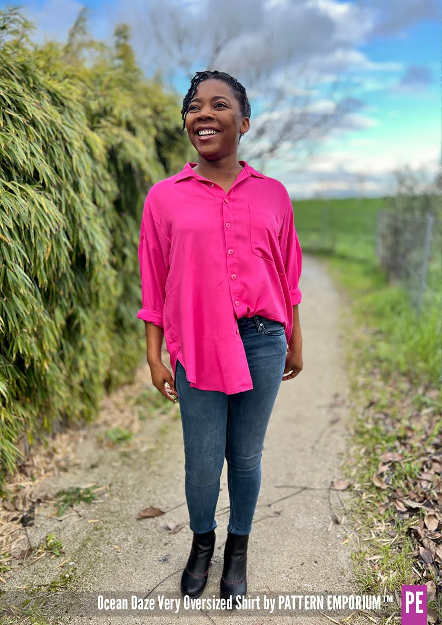 Ocean Daze | Very Oversized Shirt Sewing Pattern