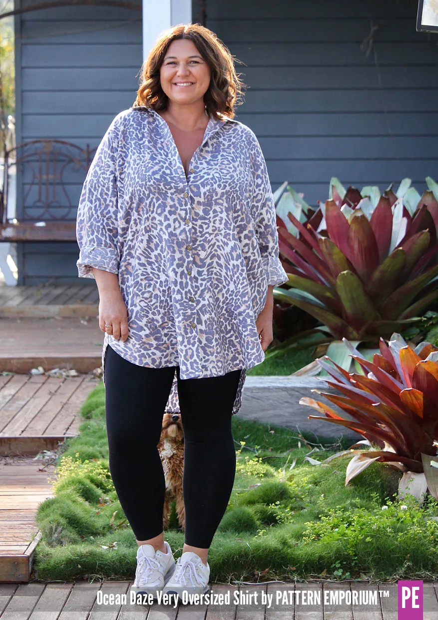 Ocean Daze | Very Oversized Shirt Sewing Pattern