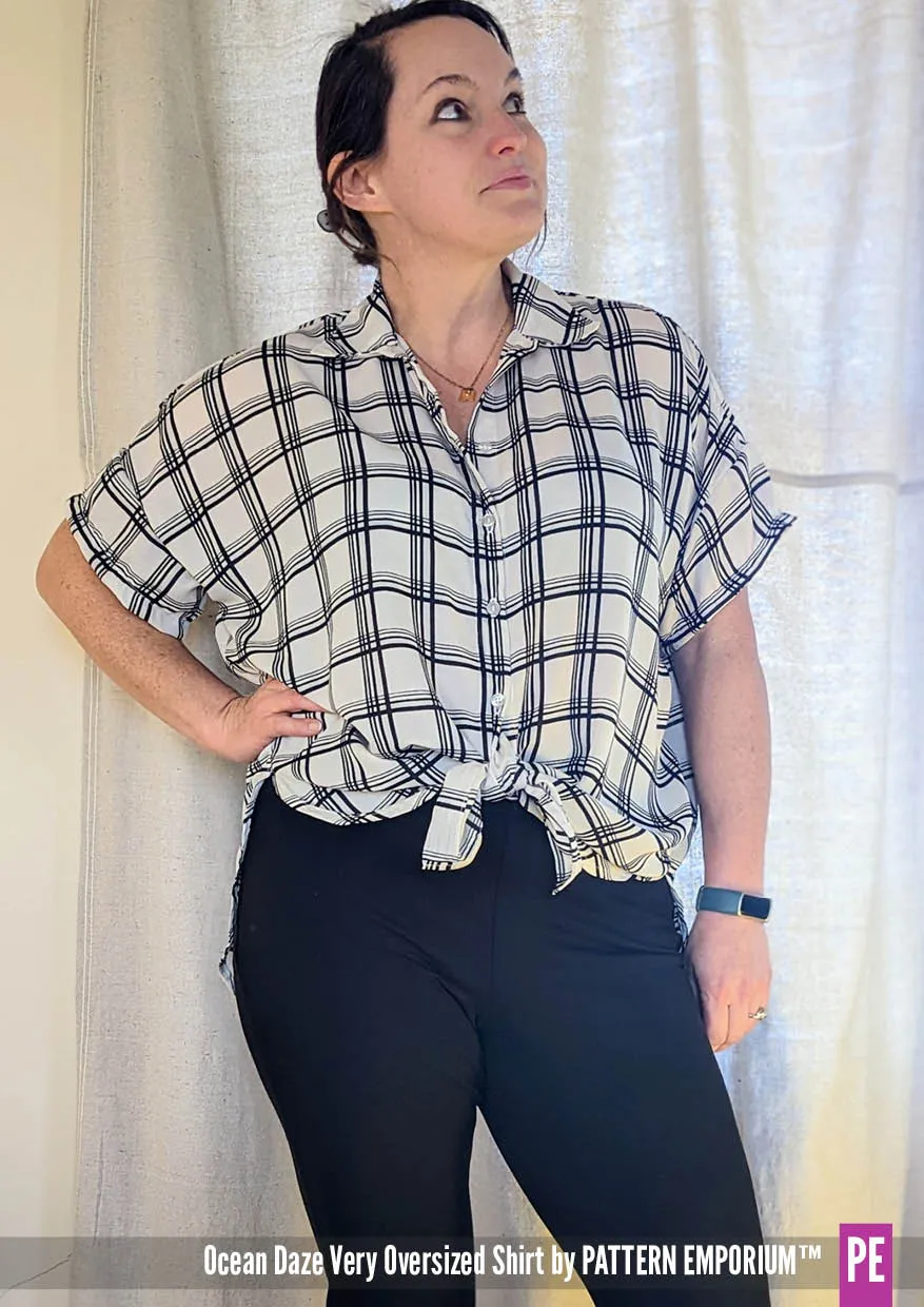 Ocean Daze | Very Oversized Shirt Sewing Pattern