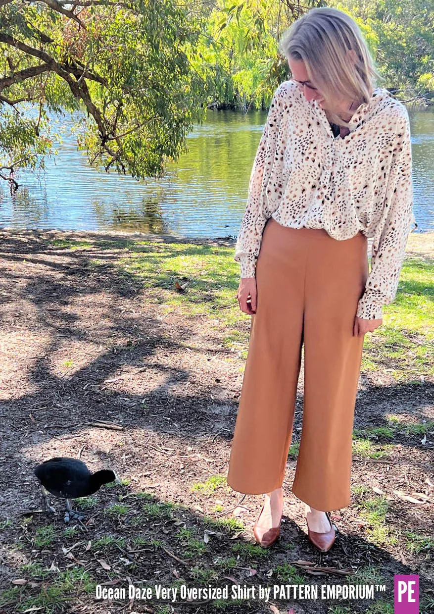 Ocean Daze | Very Oversized Shirt Sewing Pattern