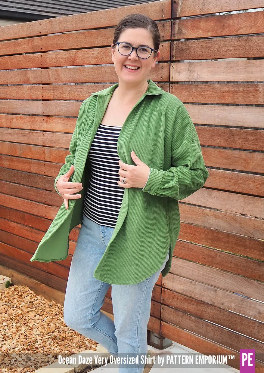 Ocean Daze | Very Oversized Shirt Sewing Pattern