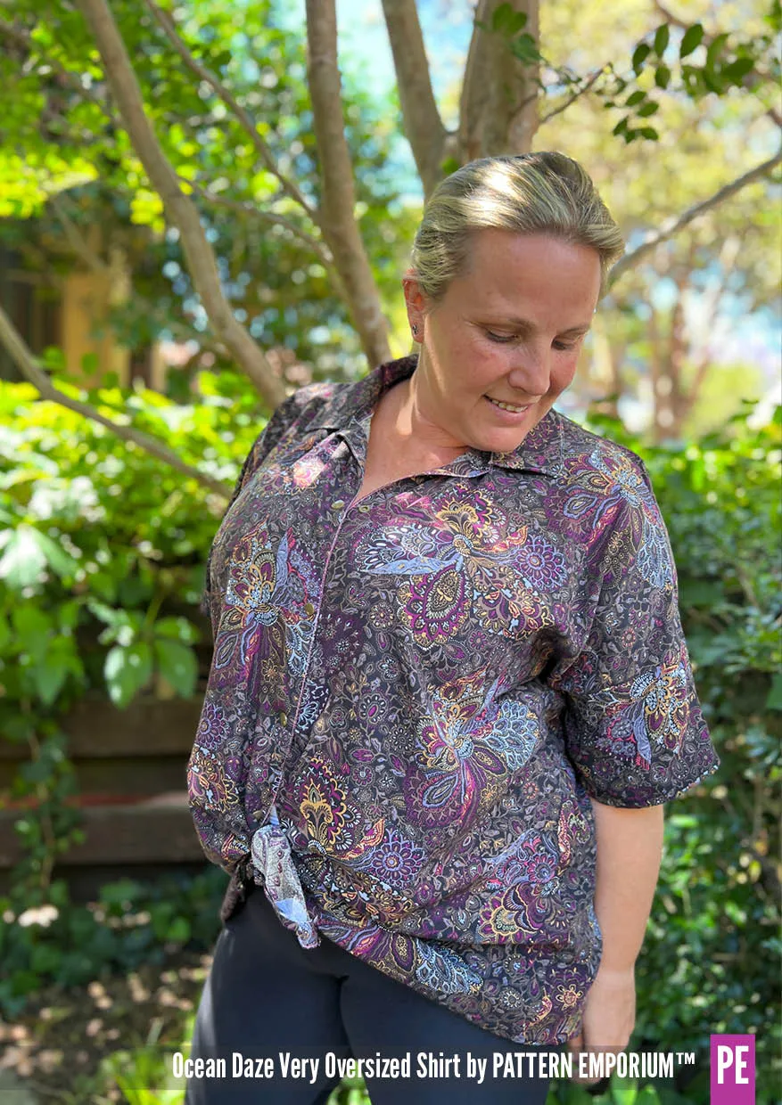 Ocean Daze | Very Oversized Shirt Sewing Pattern