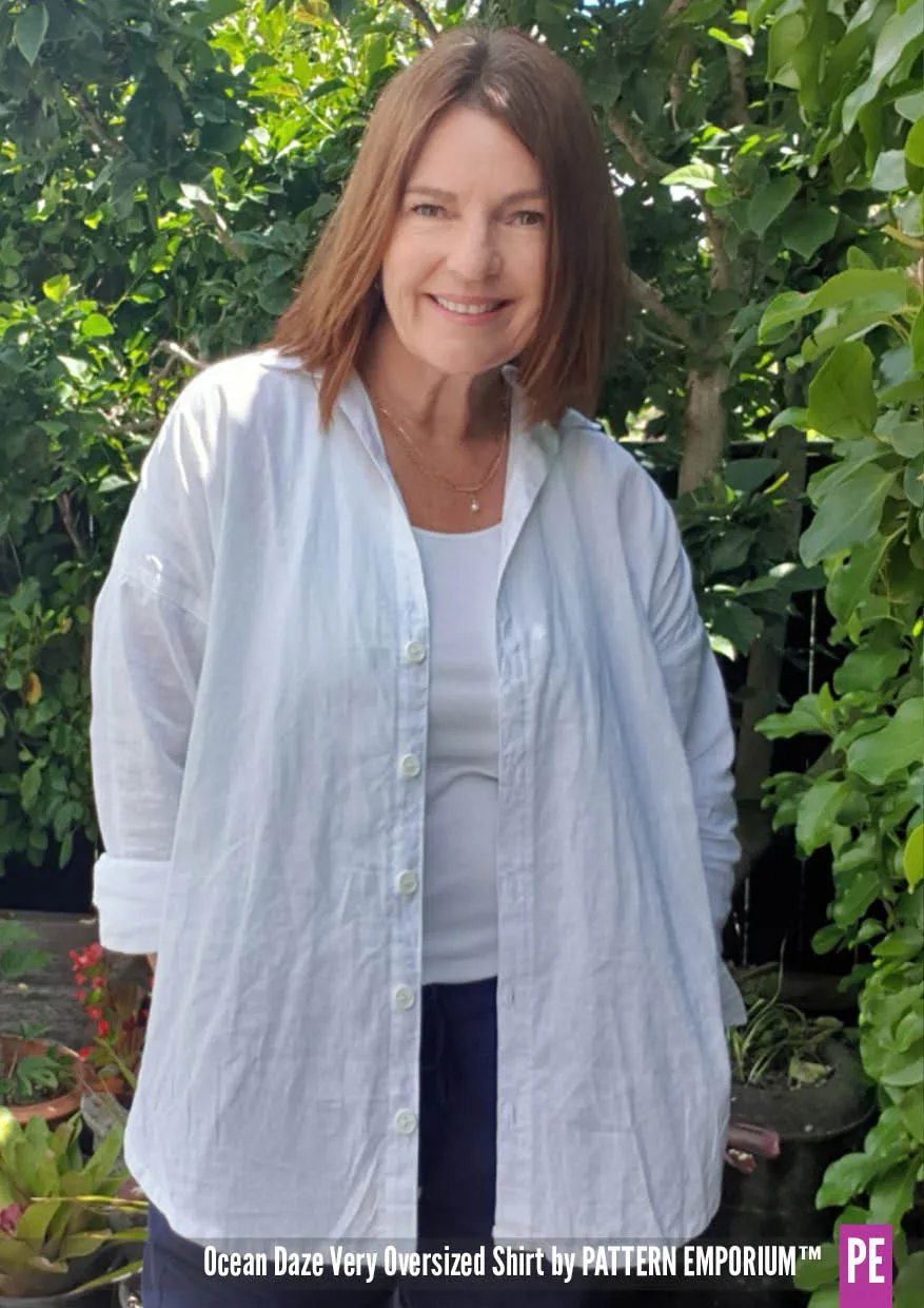 Ocean Daze | Very Oversized Shirt Sewing Pattern