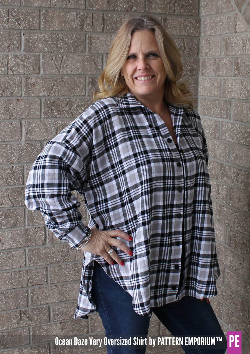 Ocean Daze | Very Oversized Shirt Sewing Pattern