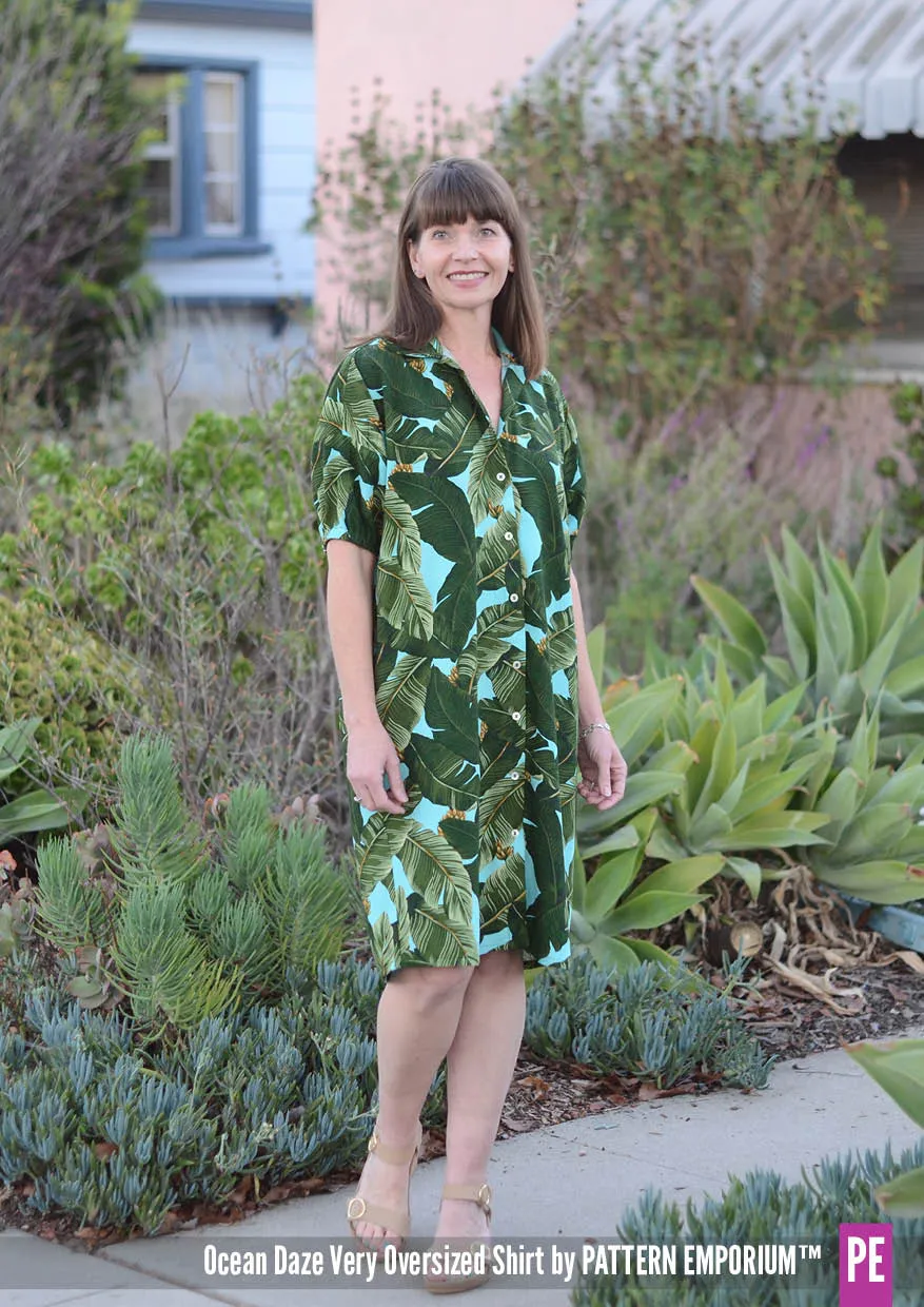 Ocean Daze | Very Oversized Shirt Sewing Pattern