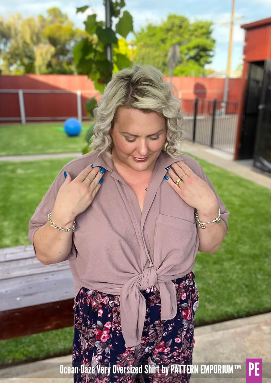 Ocean Daze | Very Oversized Shirt Sewing Pattern